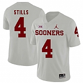 Oklahoma Sooners 4 Kenny Stills White College Football Jersey Dzhi,baseball caps,new era cap wholesale,wholesale hats
